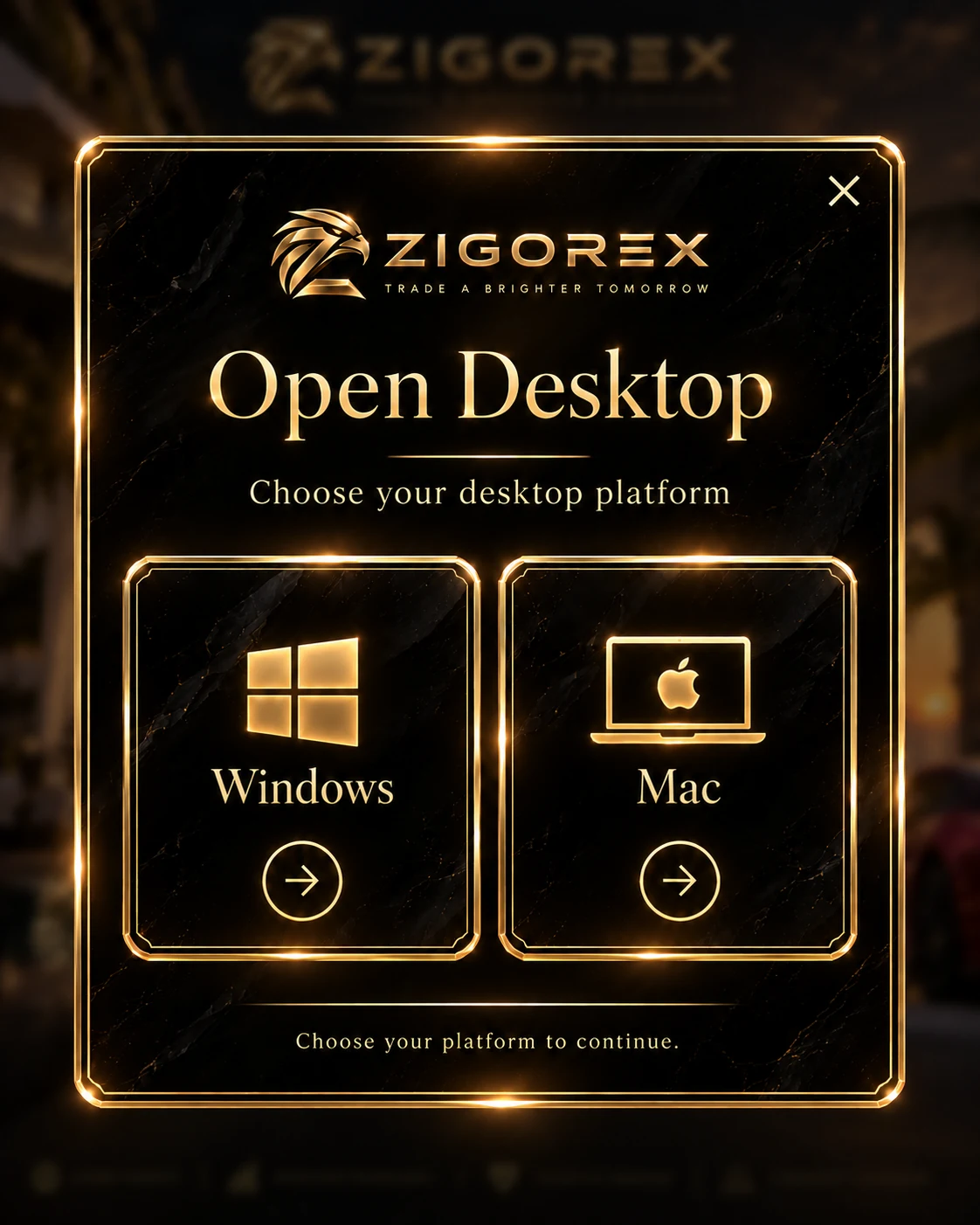 ZIGOREX desktop platforms